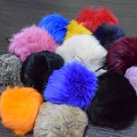 Помпоны, пушистики (кролик, велюровые, паролоновые)