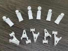 Гачки для штор та карнизів № 9/01-10 Прищіпка з коліщатком