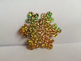 Паетка снежинка АВ Gold Паетка снежинка АВ Gold