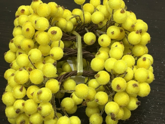 Калина з цукром на гілочці для виробів 11 мм. № О/434/132 АВ