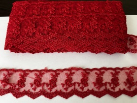 Мереживо на сітці 4,7 см. № 650/26