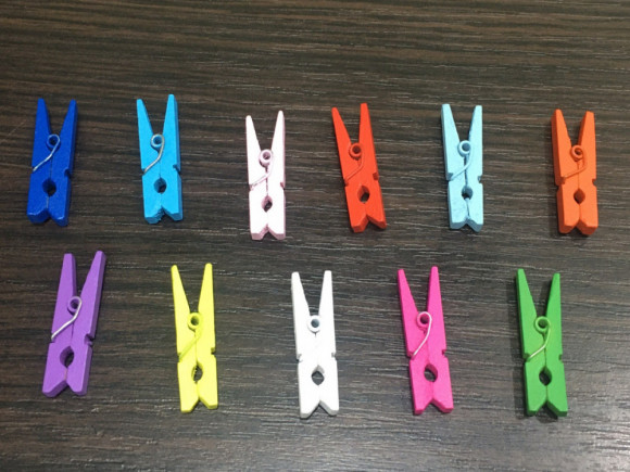 Прищіпки для декору №MIX/100-3 см.