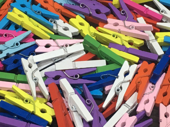 Прищіпки для декору №MIX/100-3 см.