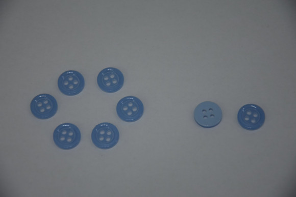 Гудзик Сорочковий на 4 отвори 11 мм. №162