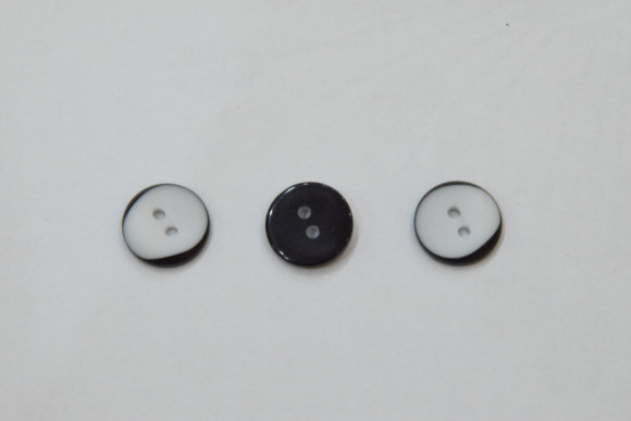 Гудзик Костюмний на 2 отвори 15 мм. №01/640