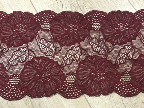 Мереживо на метраж: Гіпюр стрейч 19 см. № 37