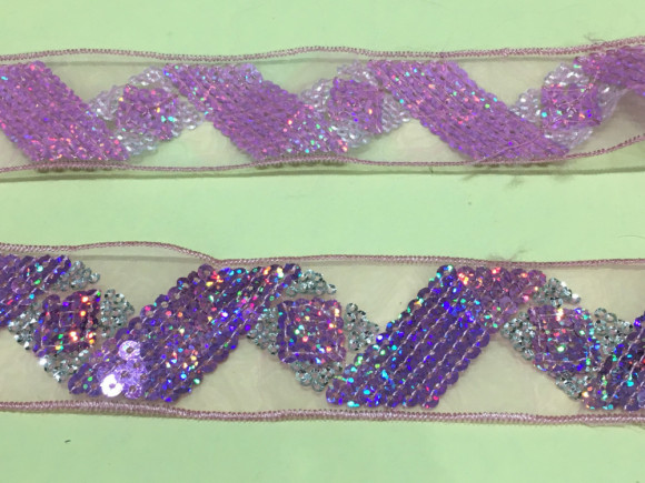 Тесьма органзова 4 см. № O/191/09-04