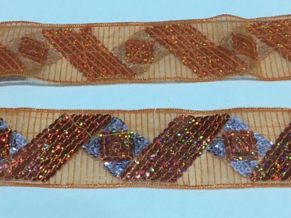 Тесьма органзова 4 см. № O/25/09-04