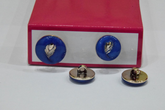 Гудзик Костюмний на ніжці колосок парний 18/22 мм. №40/593