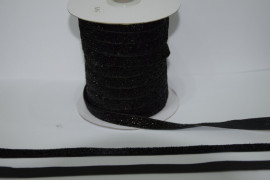 Стрічка оксамитова 1 см. з люрексом 46 м. № 39/39 АВ