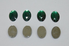 Камінь пришивний, акриловий овал 2,5/1,8 № 4/19