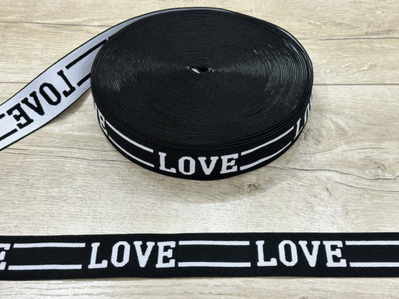 Гума поясна 4 см. № 39 Love 