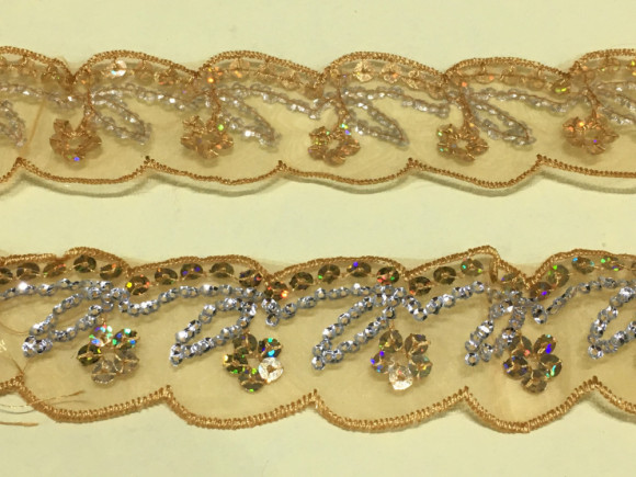 Тесьма органзова 3,8 см. № O/G/09-02