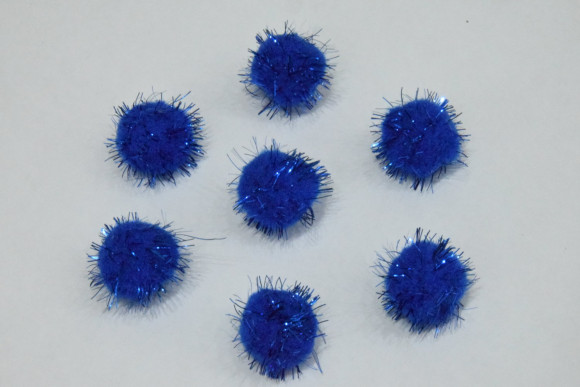 Пухнастик з люрексом 2,5 см. № 40/22