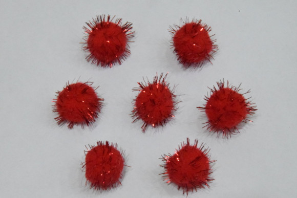 Пухнастик з люрексом 2,5 см. № 26/5