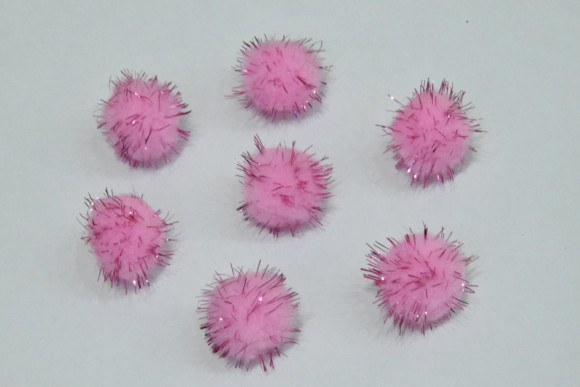 Пушистик з люрексом 2,5 см. № 04/12