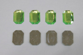 Камінь пришивний, прямокутник акриловий 2,5/1,7 № 4/51