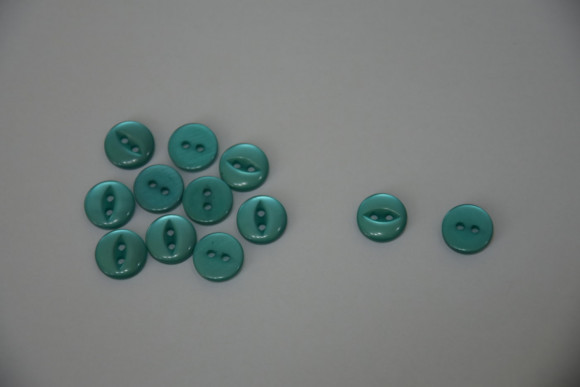 Гудзик Блузковий на 2 отвори плоский 11 мм. №168 AB/336