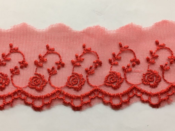 Мереживо на сітці 5,5 см. № О/Т049-2/26