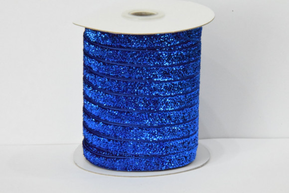 Стрічка оксамитова 1 см. з люрексом 46 м. № 40 АВ