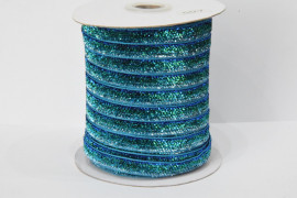 Стрічка оксамитова 1 см. з люрексом 46 м. № 47/40 АВ Веселка