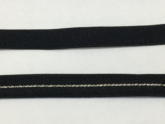 Гумка бретелкова 1 см. з люрексом № 39-S