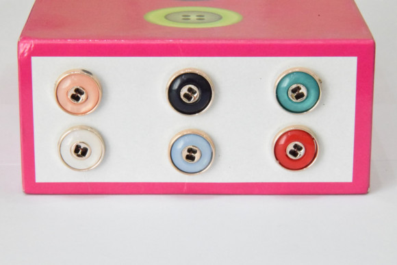 Гудзик Блузковий на 2 отвори плоский з кантом 14 мм. № MIX 6/50 548