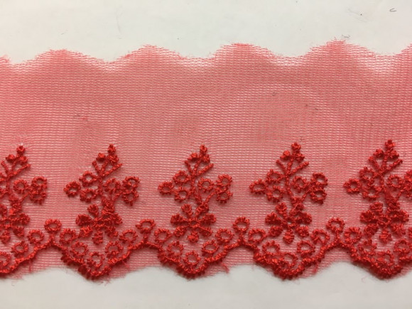 Мереживо на сітці 6 см. № О/3760-2/26