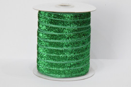 Стрічка оксамитова 1 см. з люрексом 46 м. № 19 АВ