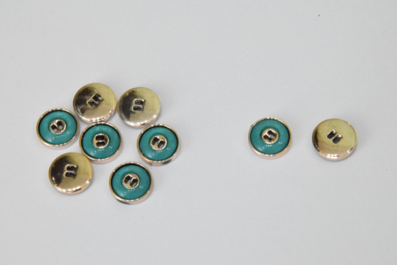 Гудзик Блузковий на 2 отвори плоский з кантом 14 мм. № 54G 548