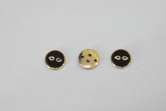 Гудзик Костюмний на 2 отвори в оправі 18 мм. №39-G/588