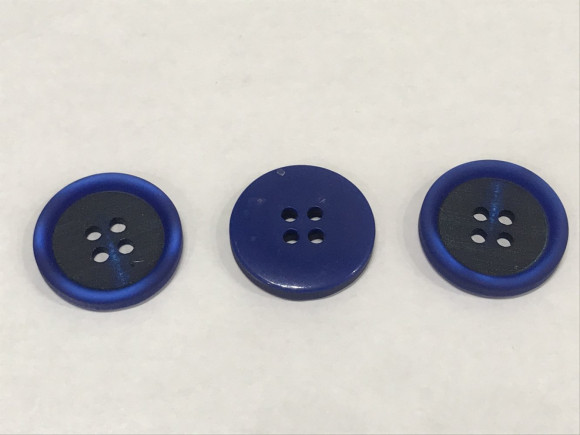 Гудзик Чоловічий на 4 отвори 21 мм. №40/763
