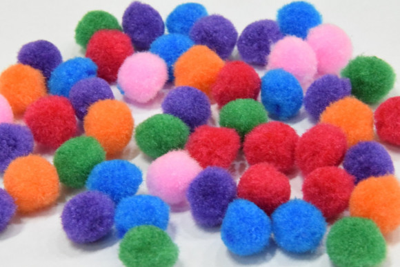 Пушистик 1,5 см. № MIX 