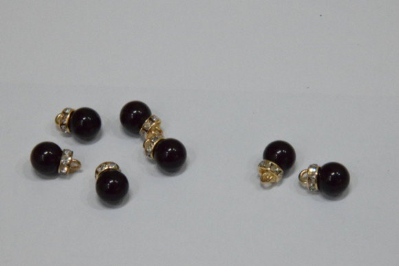 Гудзик Блузковий на ніжці з камінням 10 мм. №39 AB/413