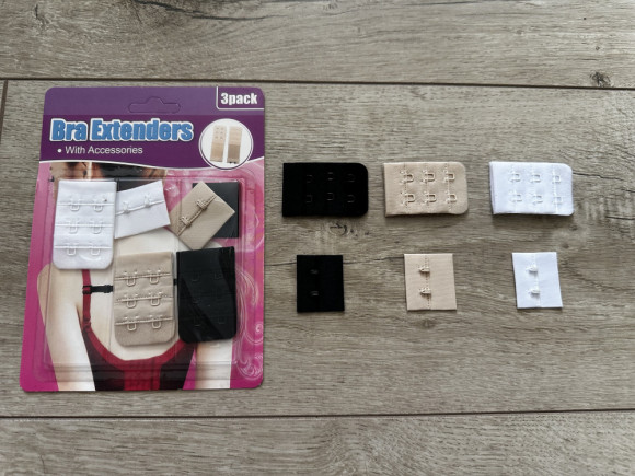 Подовжувач для бюстгальтера на 2 гачки № Набір 3 см 