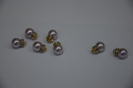 Гудзик Блузковий на ніжці з камінням 10 мм. №44 AB/413