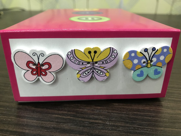 Ґудзик Дитячий на 2 отвори Метелик № MIX/765