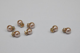 Гудзик Блузковий на ніжці з камінням 10 мм. №172 AB/413