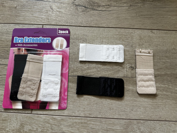 Подовжувач з гумкою для бюстгальтера на 2 гачки № Набір 4 см   