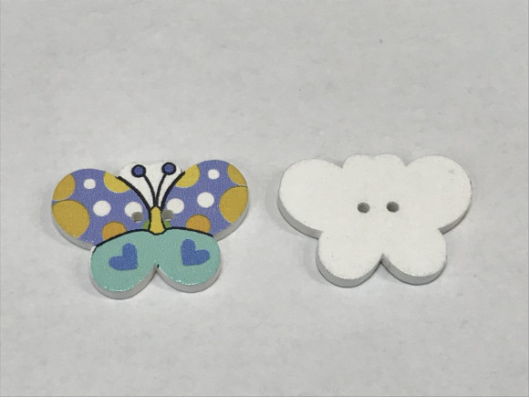 Ґудзик Дитячий на 2 отвори Метелик № 181/765