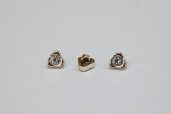 Гудзик Костюмний на ніжці 12 мм. № Квіточка/632