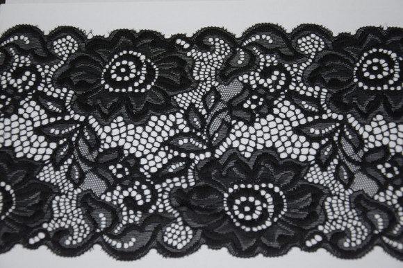 Мереживо на метраж: Гіпюр стрейч 16 см. LUX № 3/39