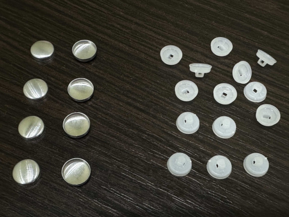 Гудзик під обтяжку № 50 W-Пластик