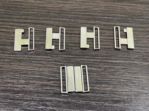 Застібка для купальників металева 2,5 см. POLAND №S 20