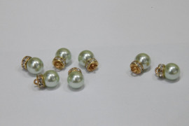 Гудзик Блузковий на ніжці з камінням 8 мм. №51 AB/413