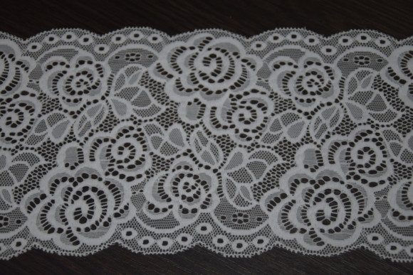 Мереживо на метраж: Гіпюр стрейч 15 см. LUX № 6/42