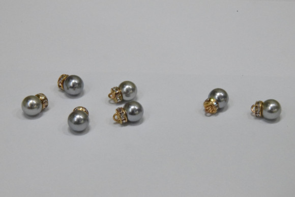 Гудзик Блузковий на ніжці з камінням 8 мм. №180 AB/413