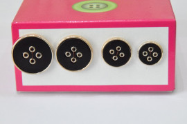 Ґудзик Чоловічий на 4 отвори в оправі MIX № 39-G/598