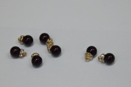 Гудзик Блузковий на ніжці з камінням 8 мм. №39 AB/413