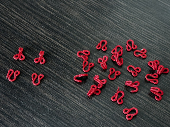 Гачки спідничні обтягнуті № 10/26